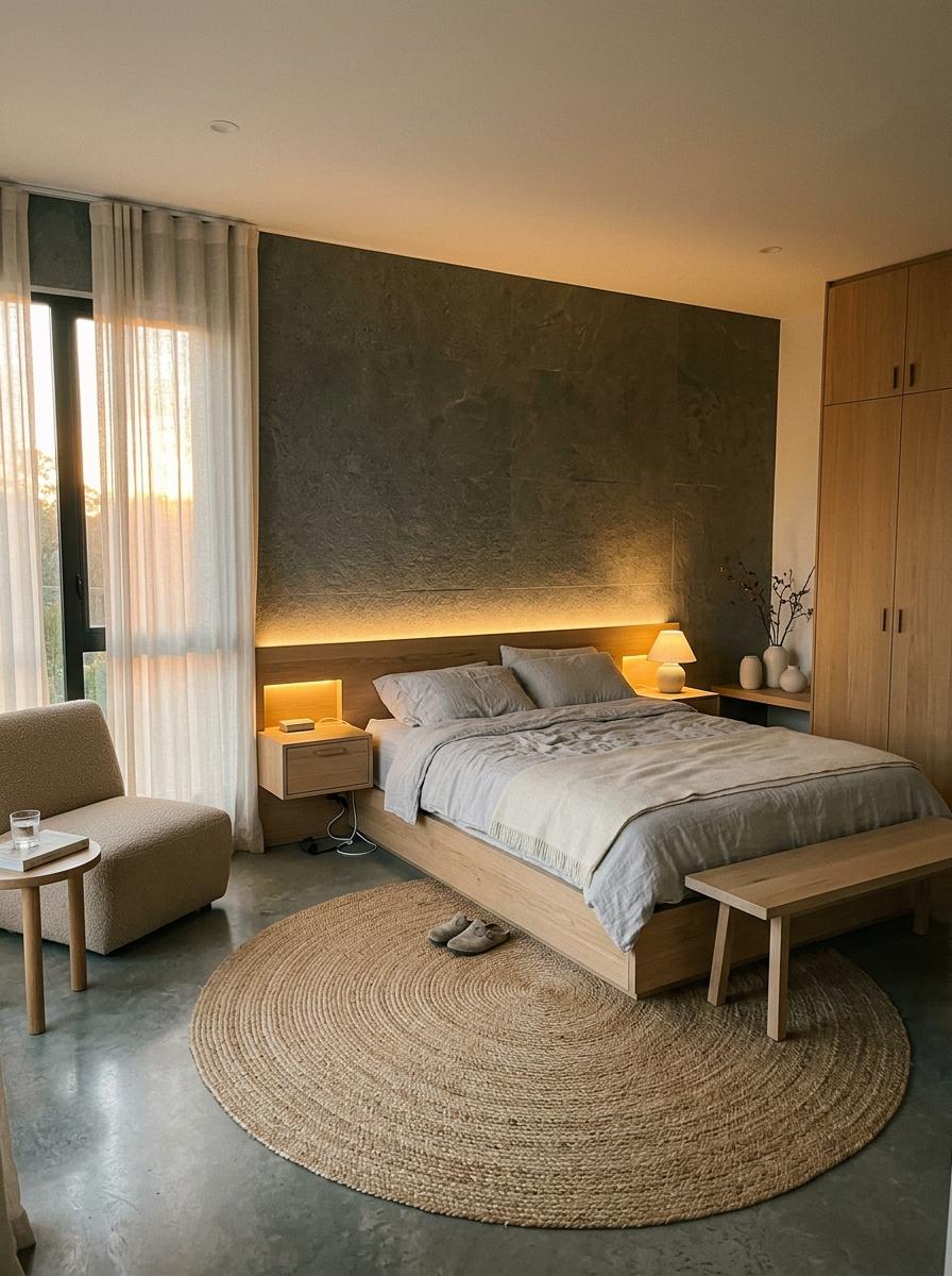 Sophisticated Comfort In A Modern Master Bedroom Japandi Layout