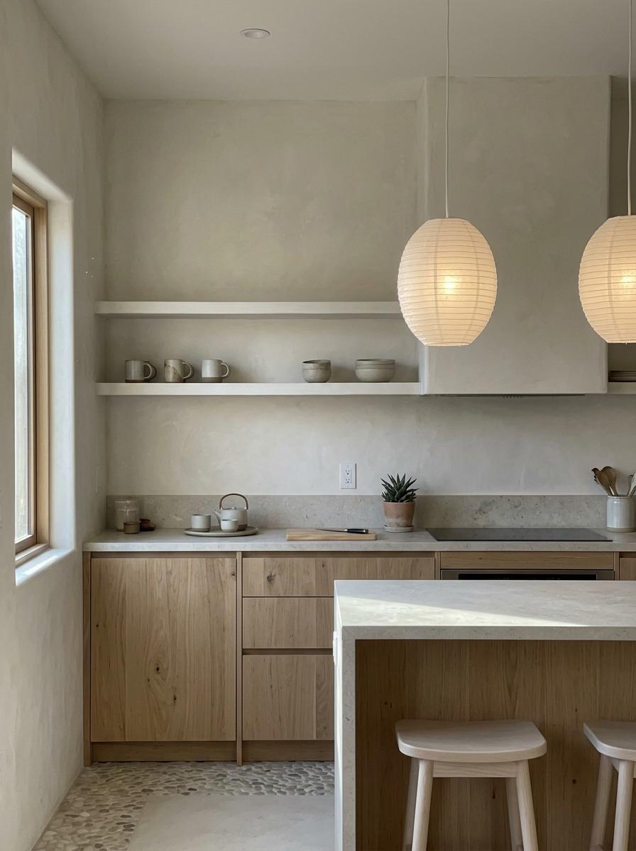 Sophisticated Elements For A Modern Organic Japandi Kitchen