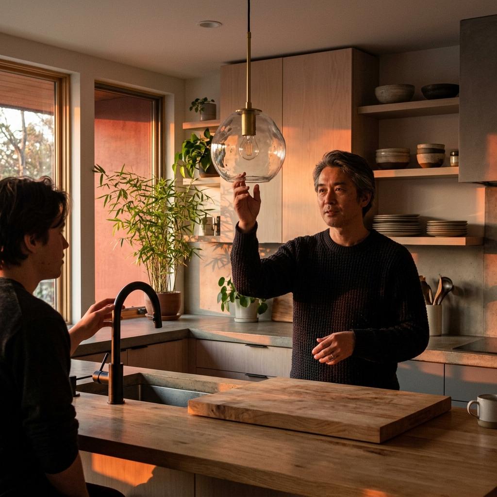 Sophisticated Glow: Achieve The Look With Japandi Kitchen Lighting