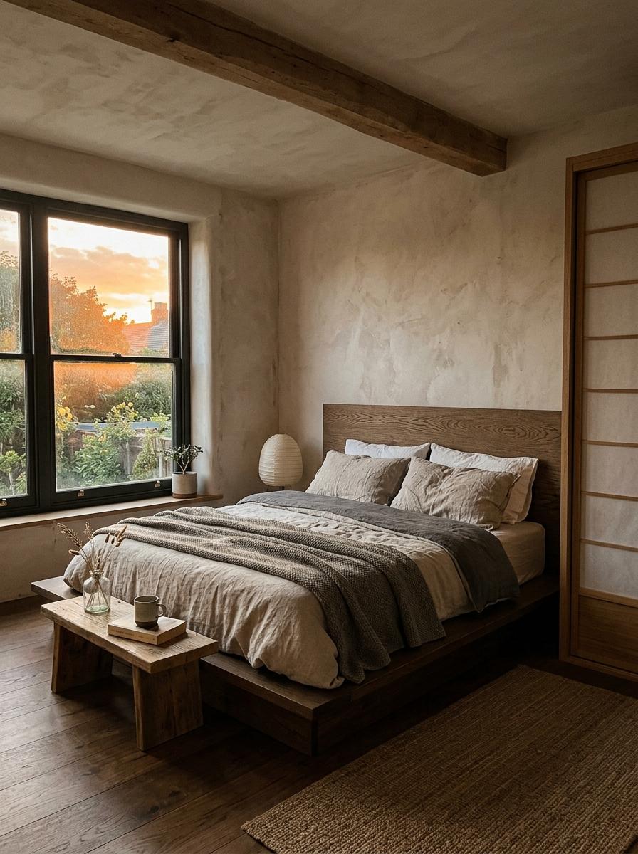 Sophisticated Luxury Japandi Bedroom Interior Design