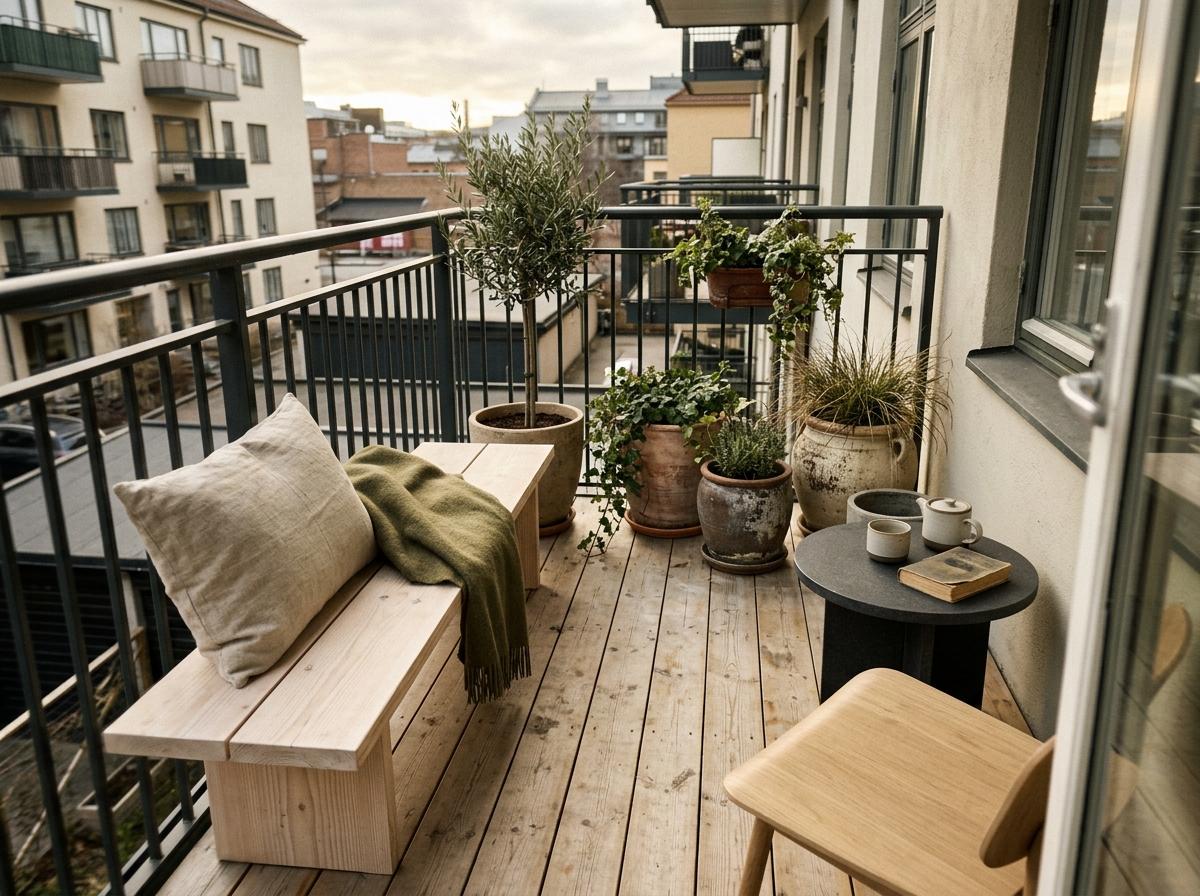 Sophisticated Styling For A Small Apartment Japandi Terrace