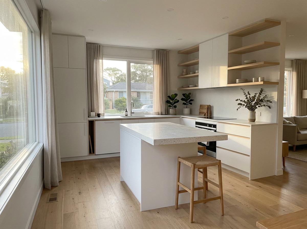 Sophisticated White Japandi Kitchen Aesthetics For Modern Living