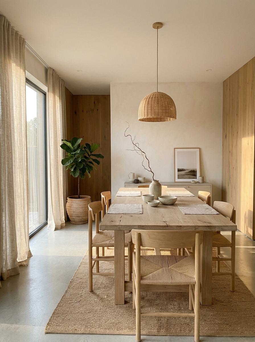 Step Inside A Light Filled Japandi Dining Room