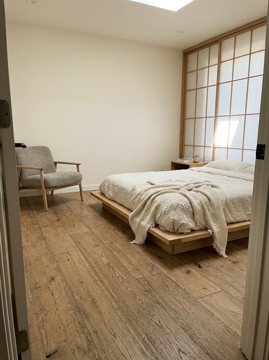 Step Inside A Master Suite With Japandi Furniture Layout