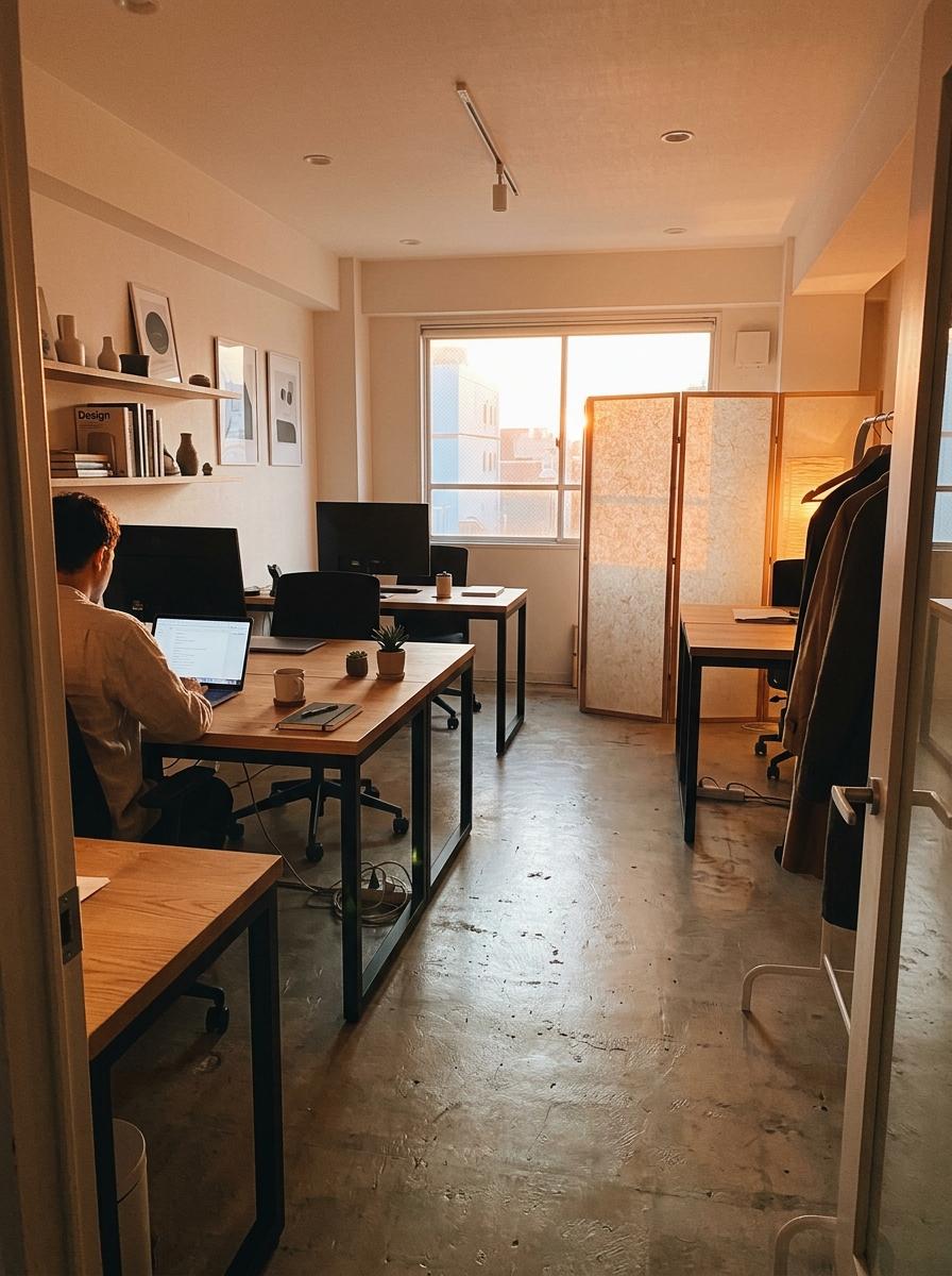 Step Inside A Professional Workspace With Japandi Style Nuances