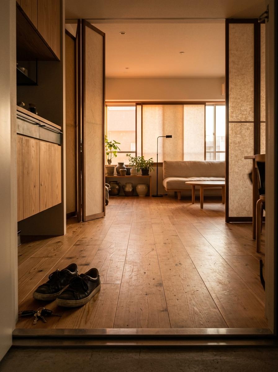 Step Inside This Sophisticated Space With Japandi Flair