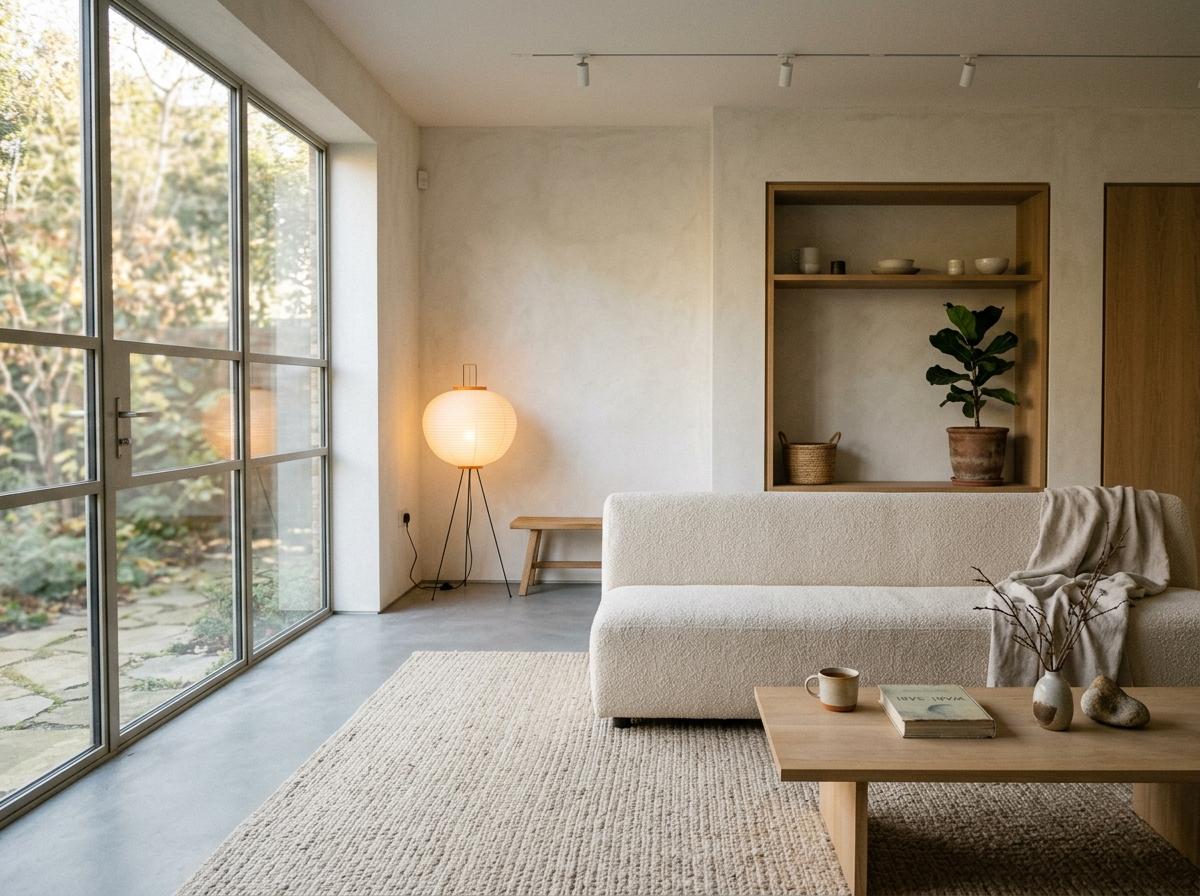 Step Into A Quiet Japandi Living Room Retreat