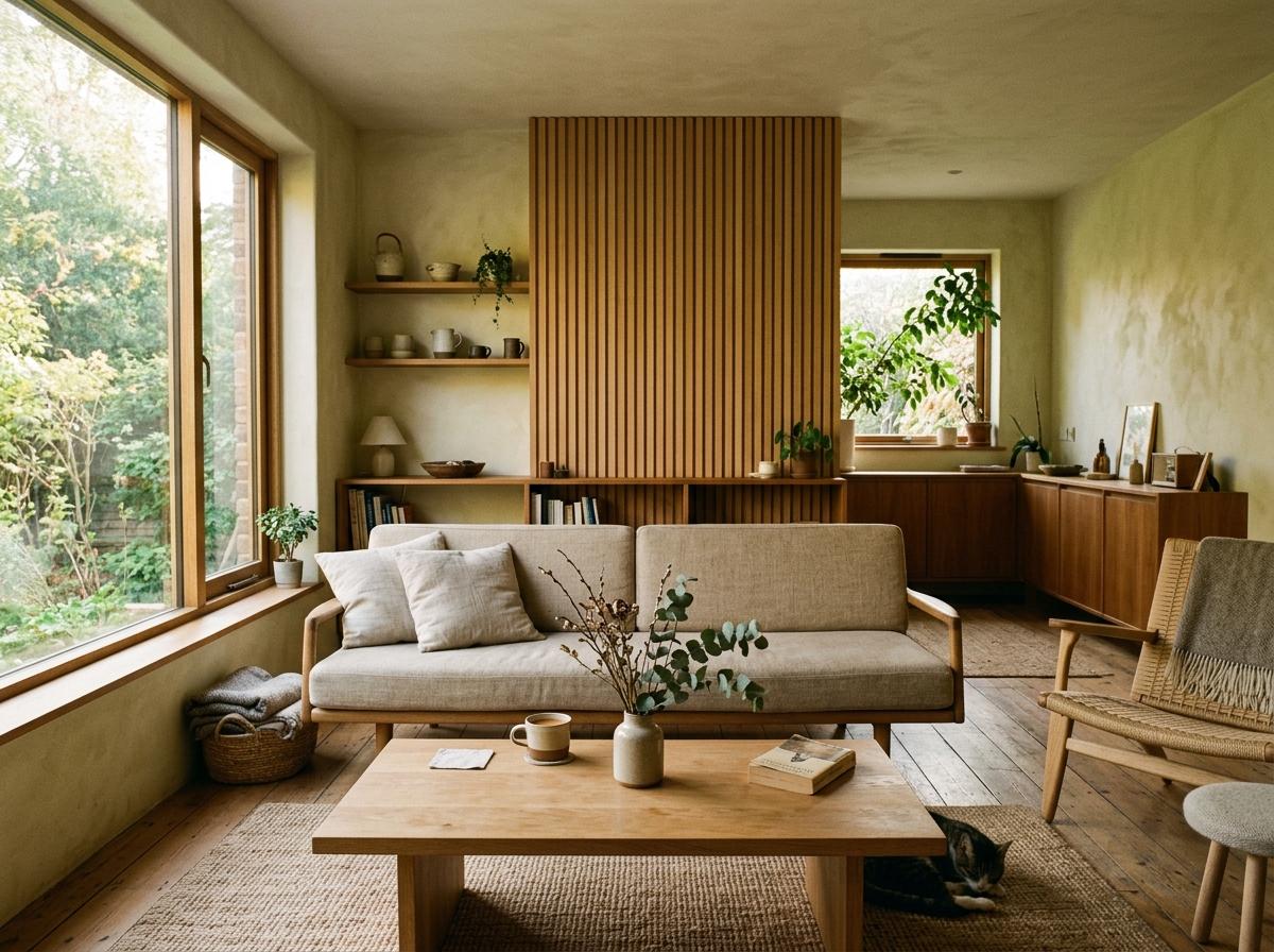 Step Into This Quiet Simple Japandi Living Room Space