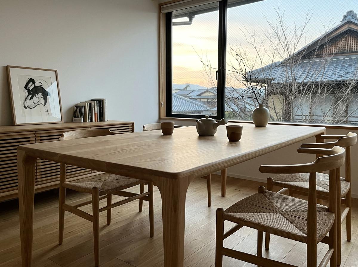 Streamlined Silhouettes In Contemporary Japandi Furniture Design