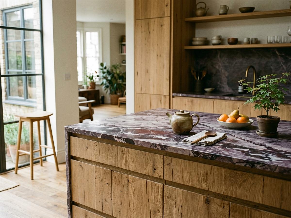 Subtle Elegance Defined By A Unique Warm Japandi Kitchen Aesthetic