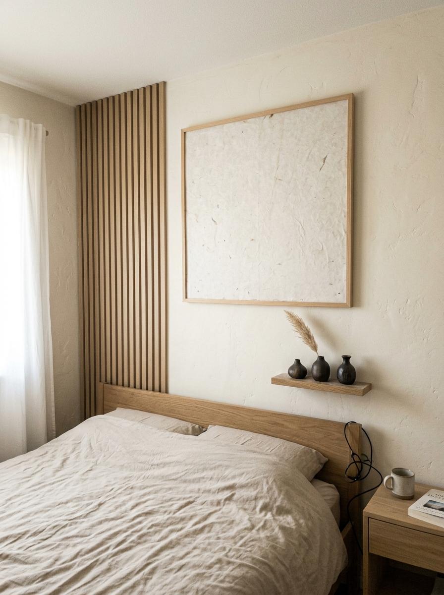 Subtle Elegance Defined By Japandi Bedroom Wall Decor Collections