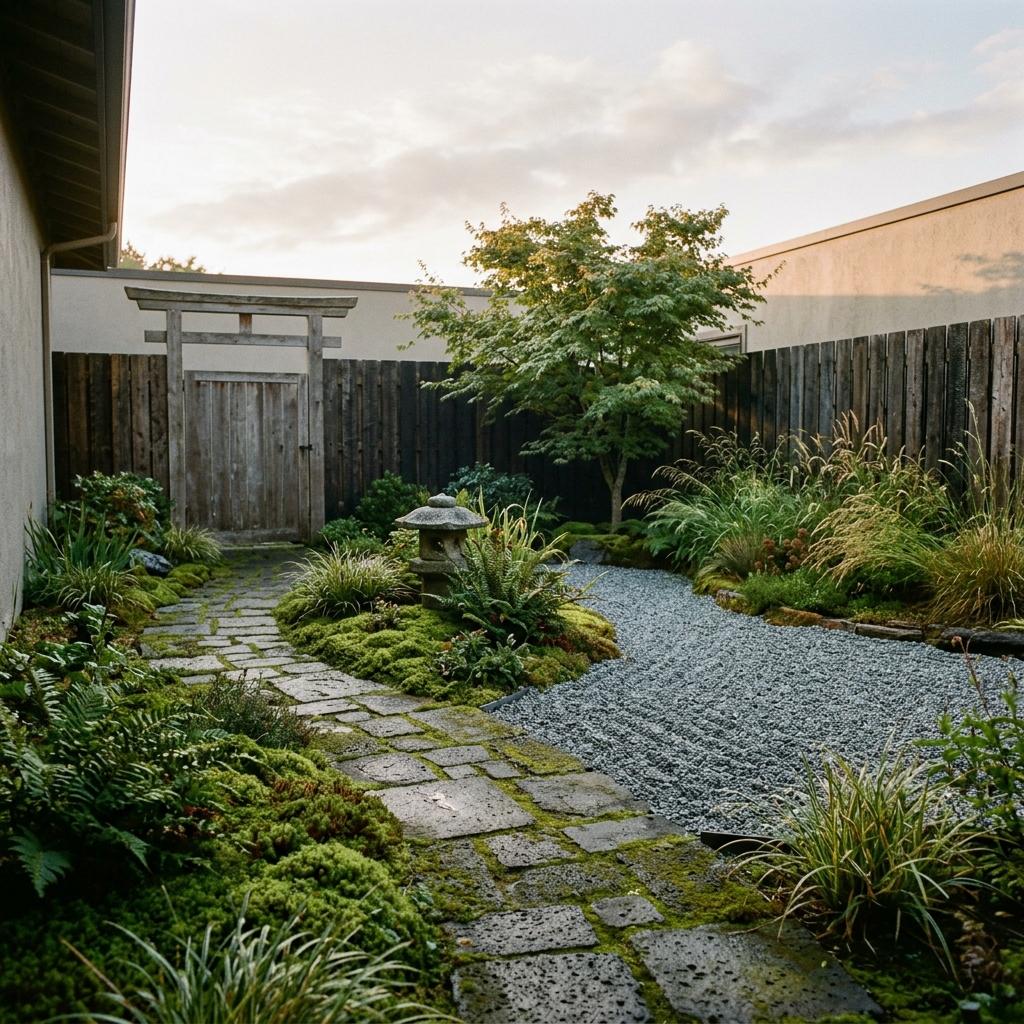 Sustainable Landscaping Concepts Within A Japandi Garden