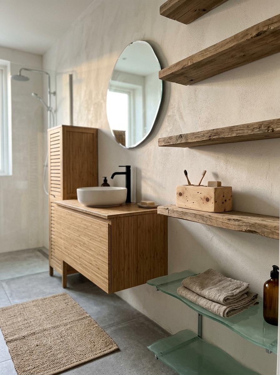 Sustainable Material Choices For Modern Japandi Bathroom Storage