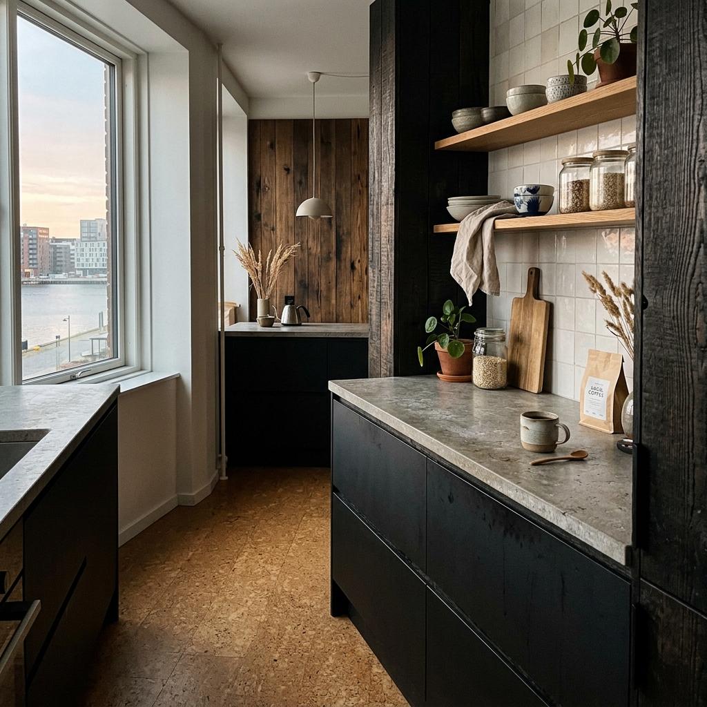 Sustainable Materials Meet Organic Japandi Kitchen Aesthetics