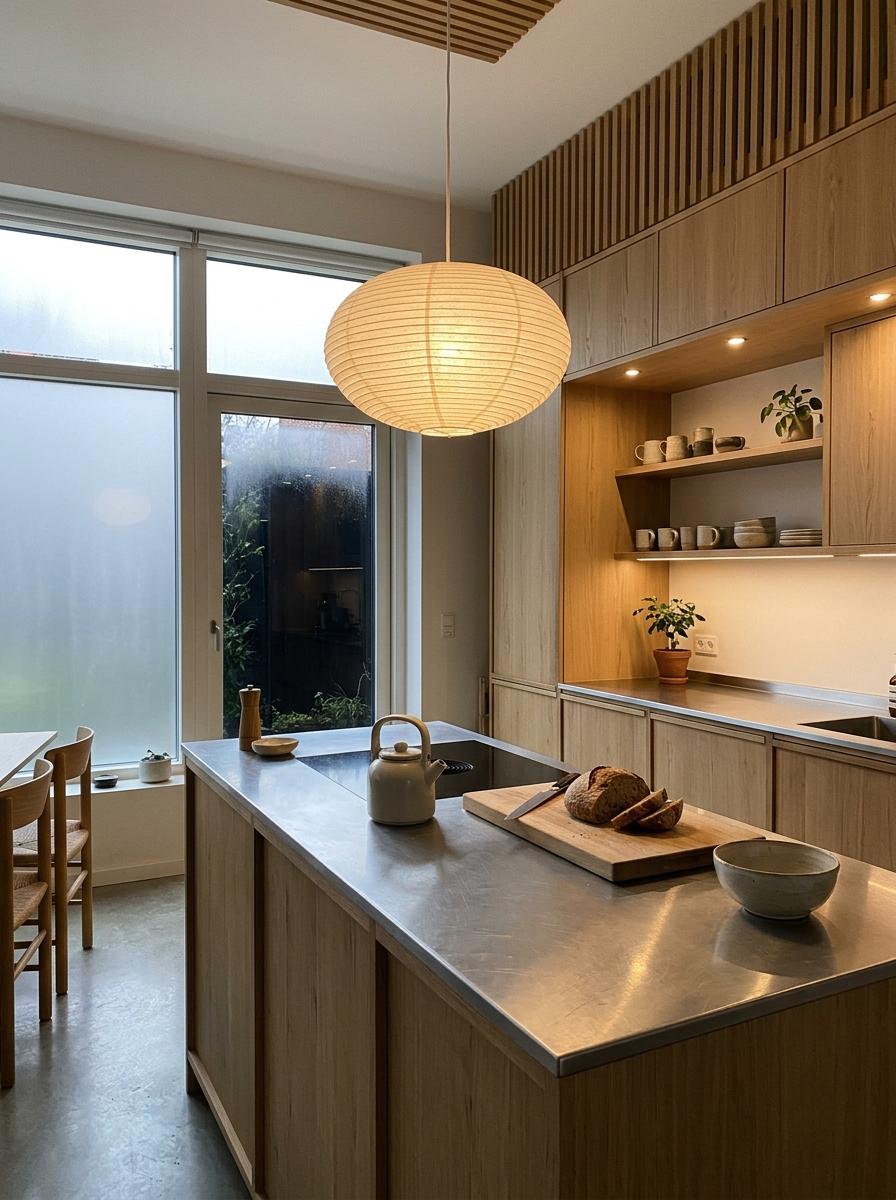 Task And Ambience: Mastering The Mix Of Japandi Kitchen Lighting