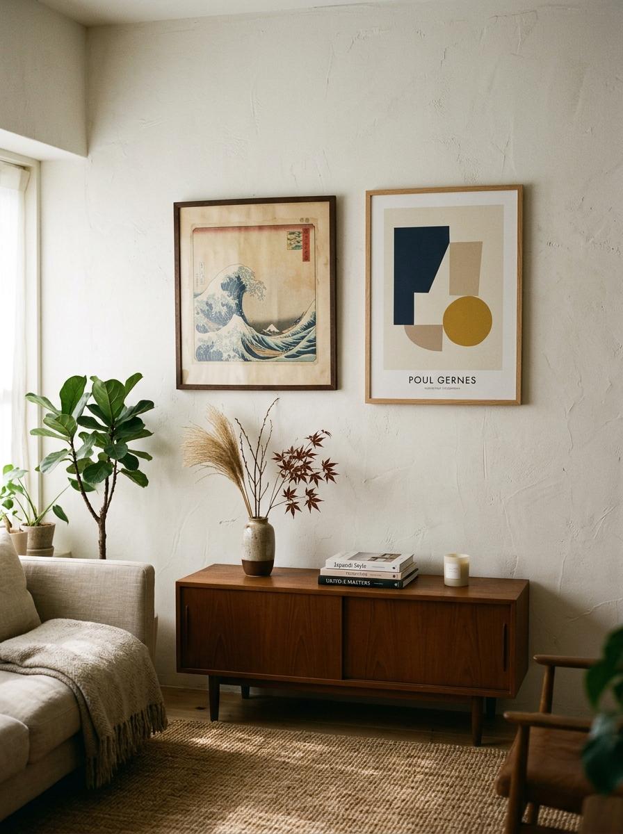 The Art Of Balance Found In Japandi Living Room Wall Art