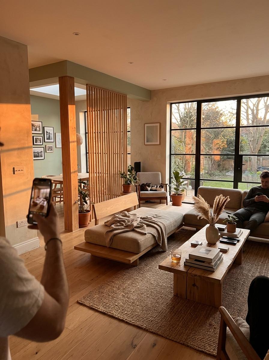 The Art Of Balance In This Japandi Living Room Makeover