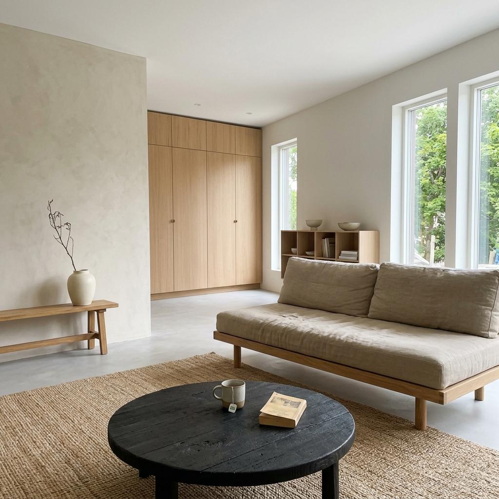 The Art Of Creating A Sleek Japandi Living Room Layout