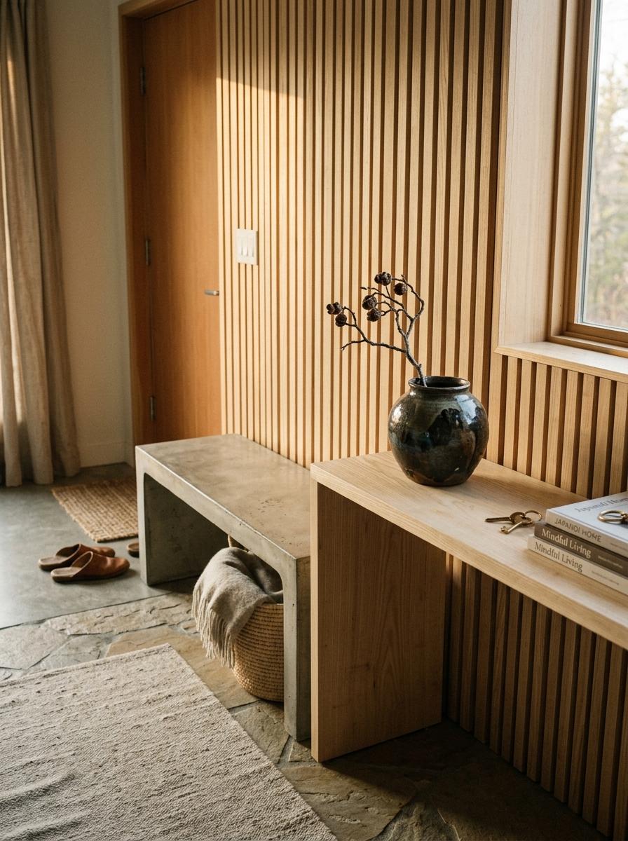 The Art Of Organizing A Minimalist Japandi Entryway