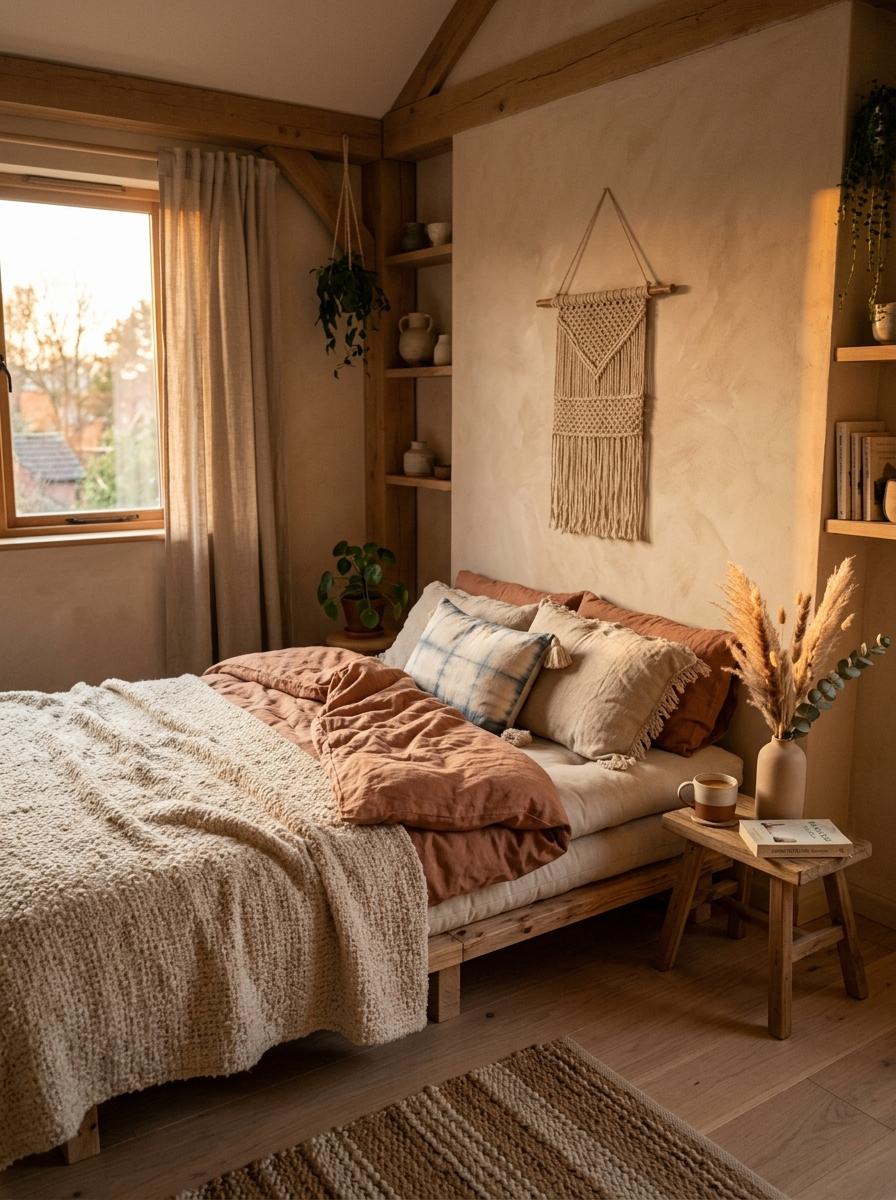 The Art Of The Boho Japandi Bedroom Retreat