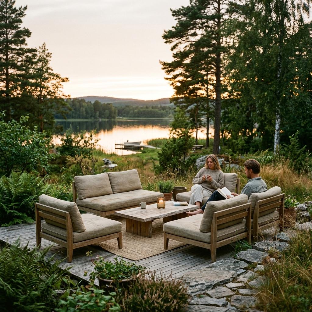 The Beauty Of Low Profile Japandi Outdoor Lounge Sets