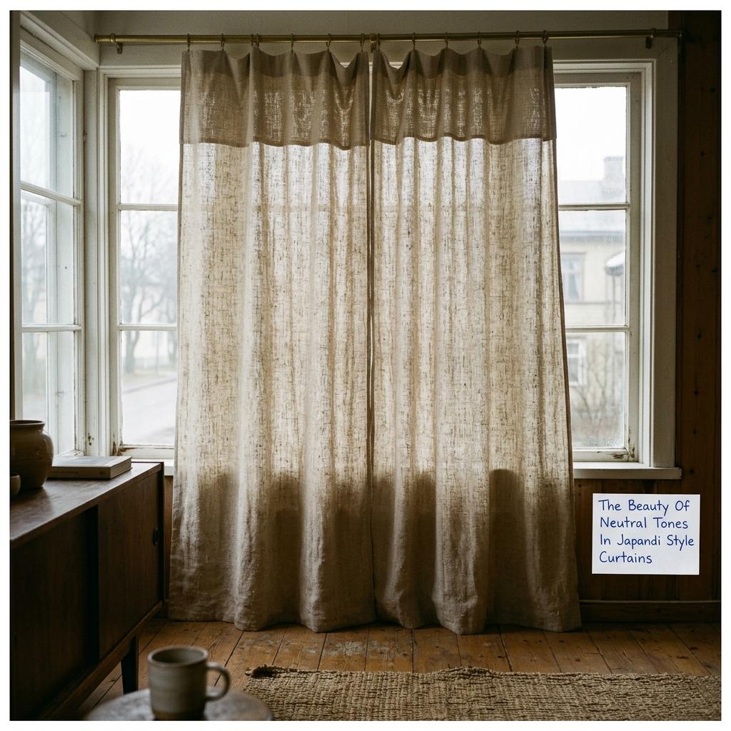 The Beauty Of Neutral Tones In Japandi Style Curtains