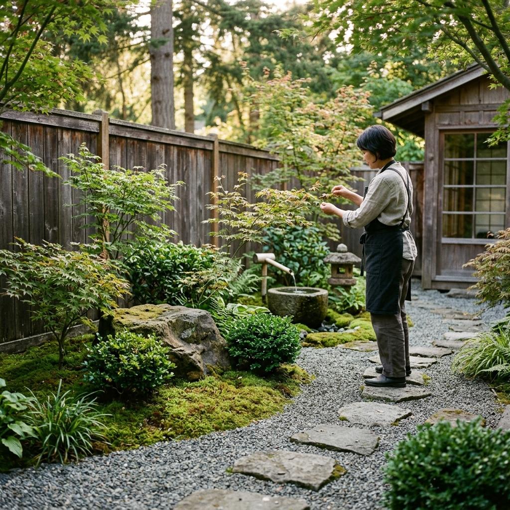 The Beauty Of Simplicity In A Japandi Style Garden