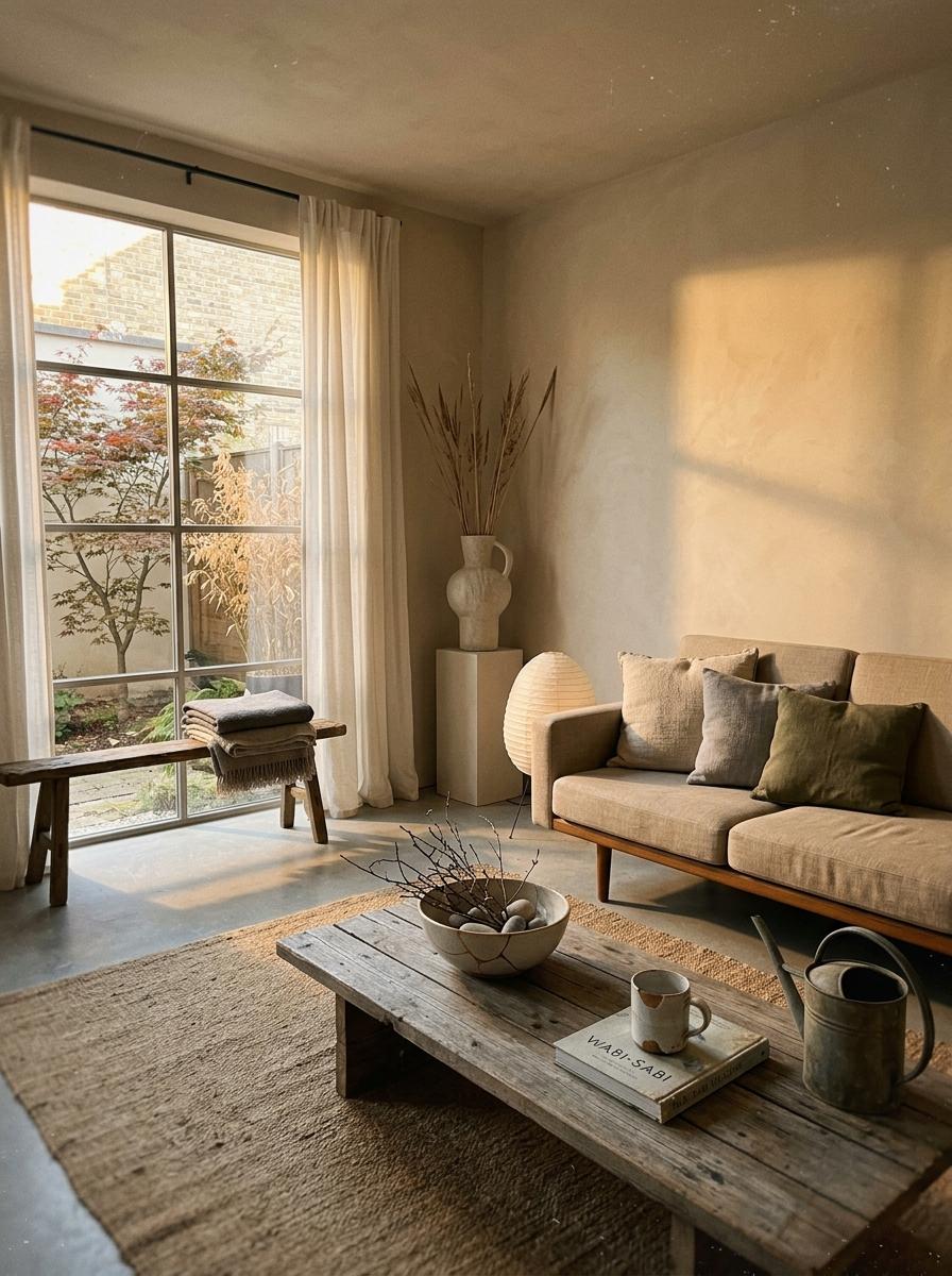 The Beauty Of Wabi Sabi In Professional Japandi Living Room Styling