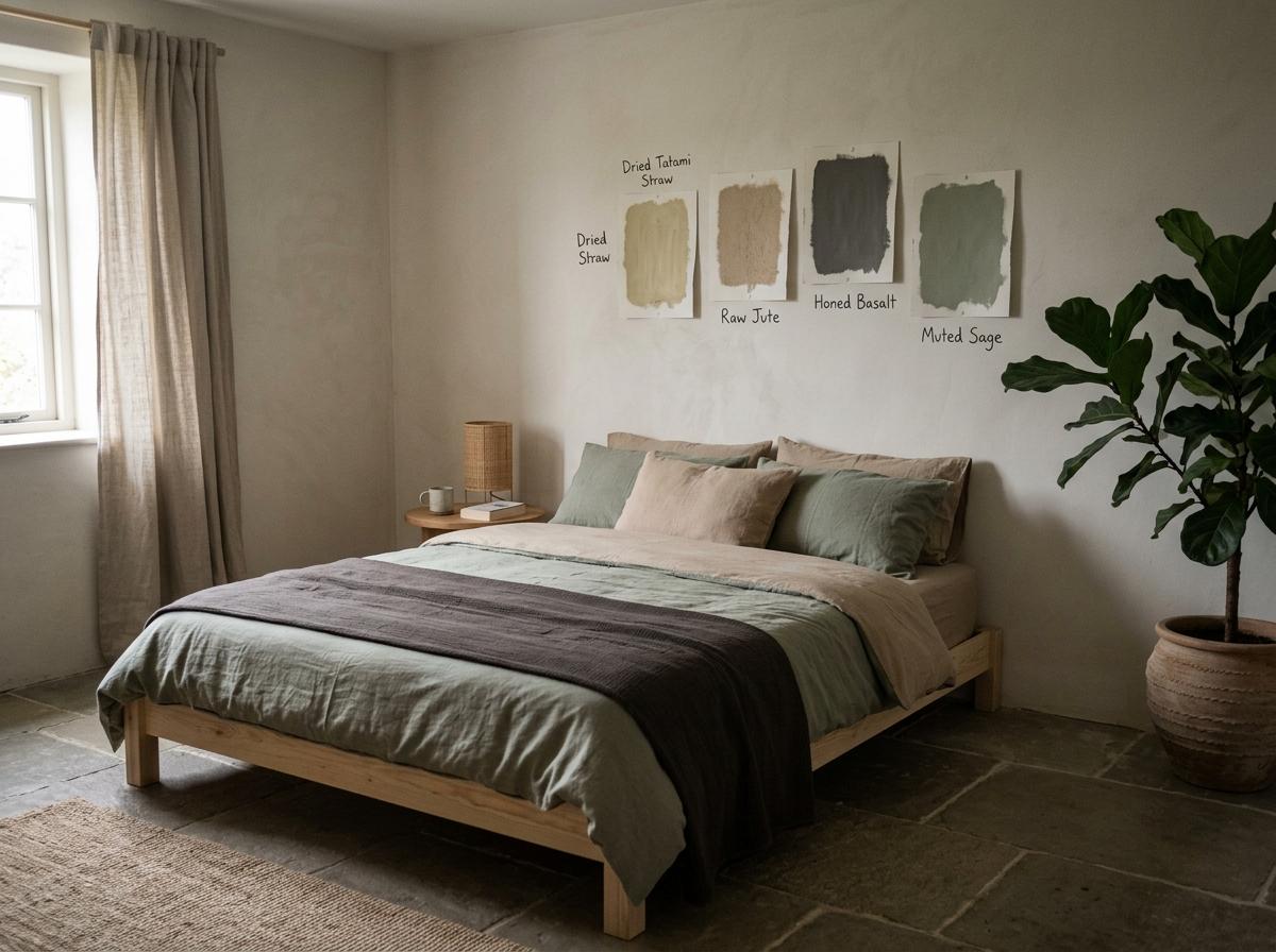 The Best Earthy Color Palettes For Your Modern Japandi Bedroom