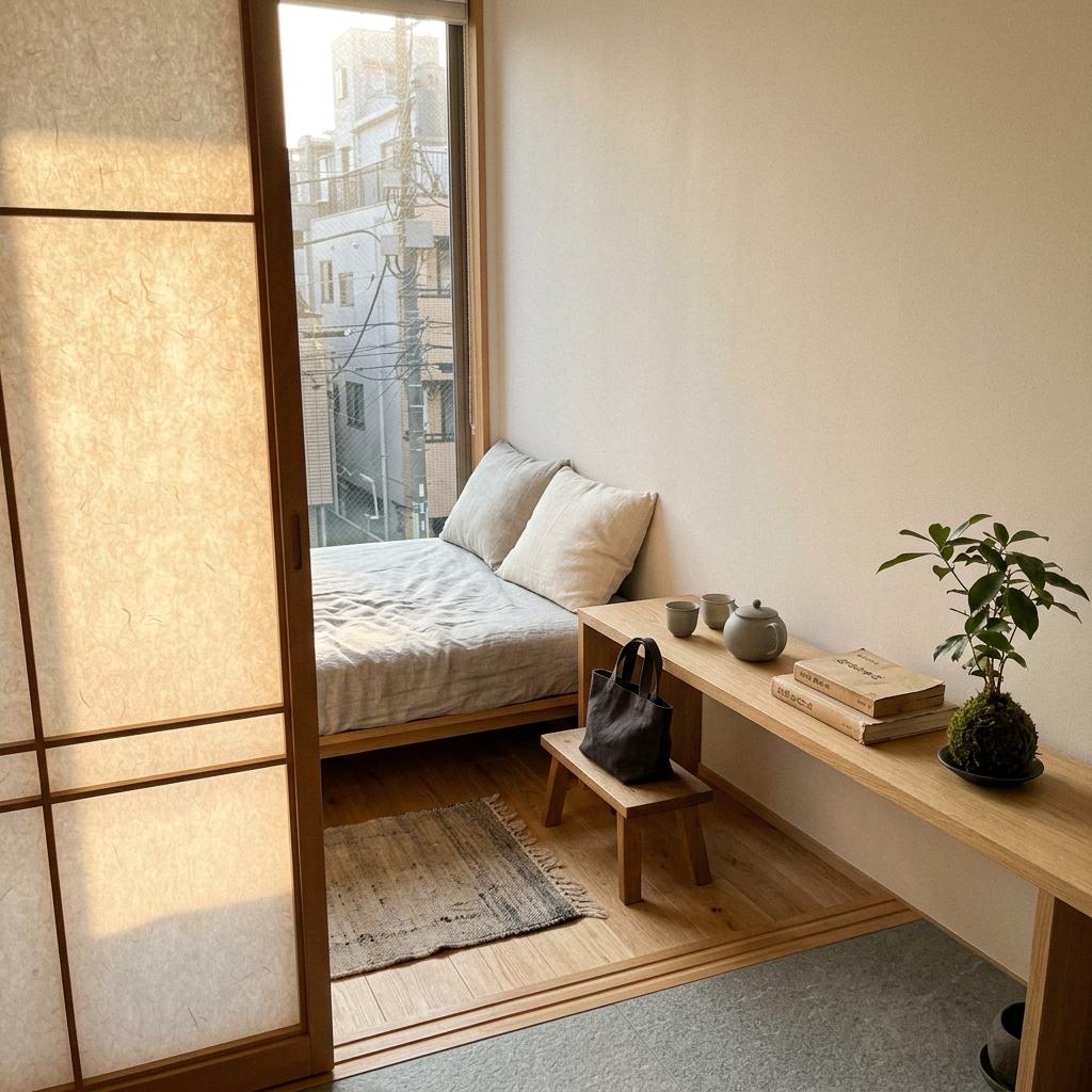 The Essence Of Minimalist Living In A Small Japandi Flat