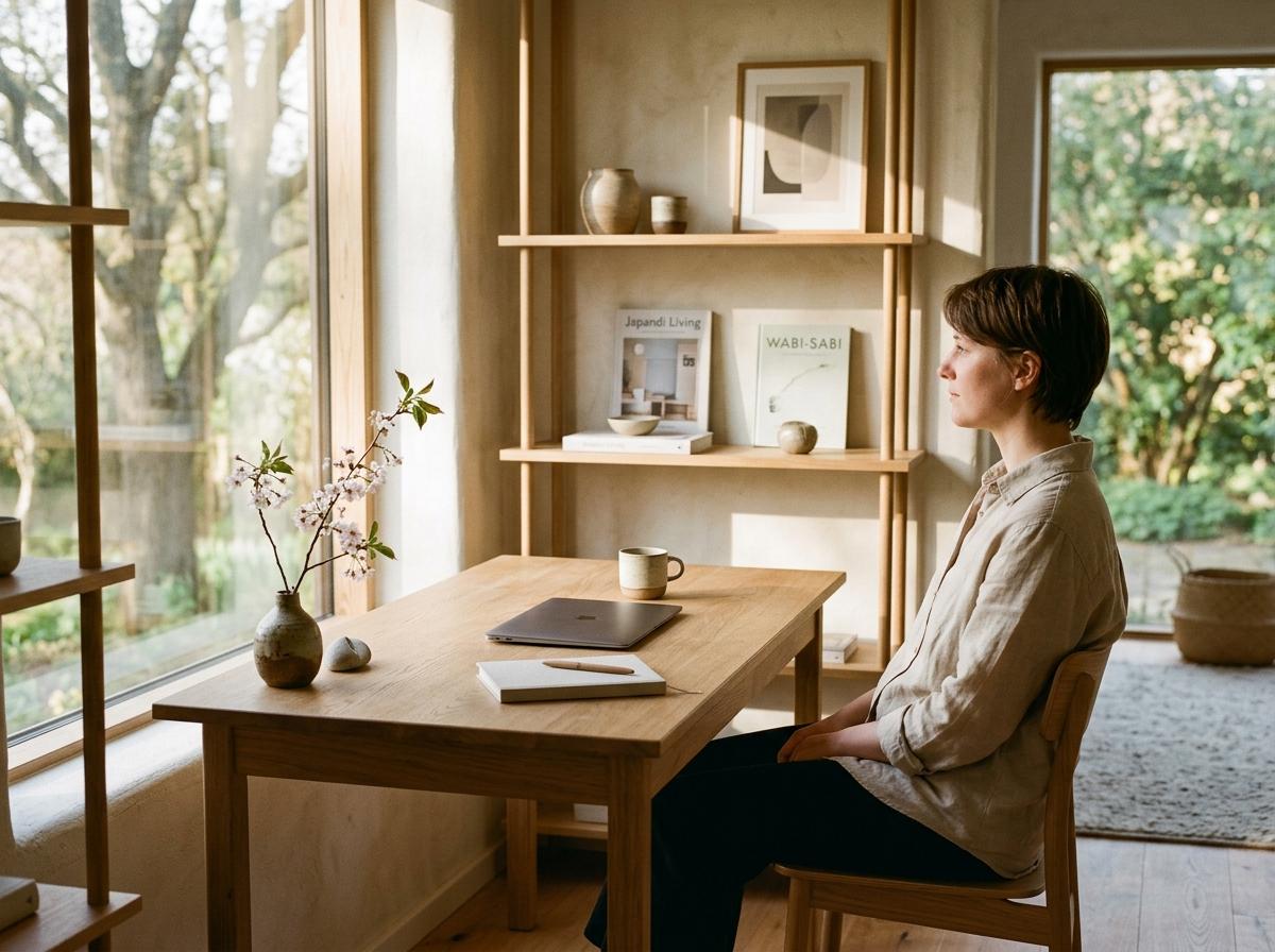 The Essential Elements Of A Japandi Minimalist Workspace