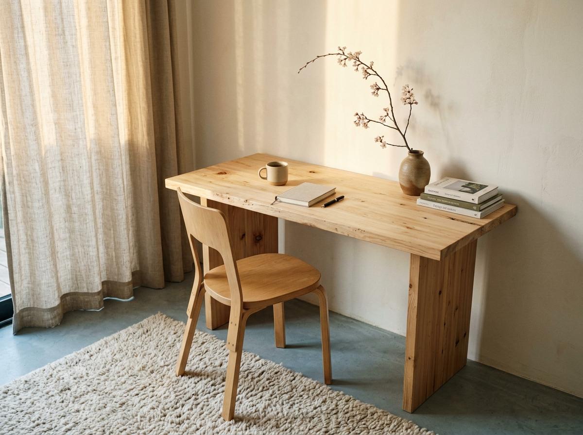 The Essential Elements Of A Modern Japandi Workspace