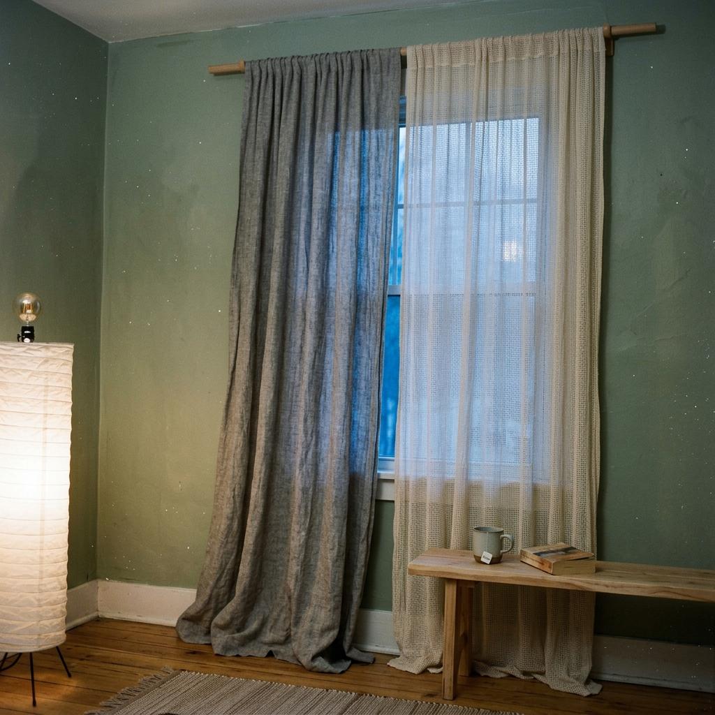 The Essential Look Of Japandi Living Room Curtains