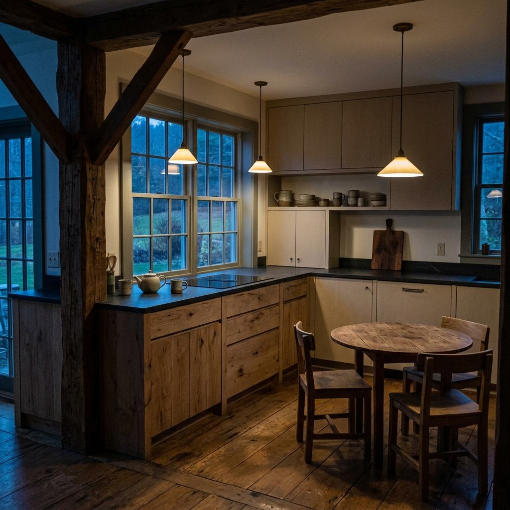 The Intersection Of Farmhouse Charm And Rustic Japandi Kitchen Style