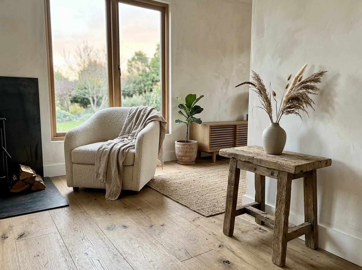 The Intersection Of Farmhouse Charm And Rustic Japandi Style