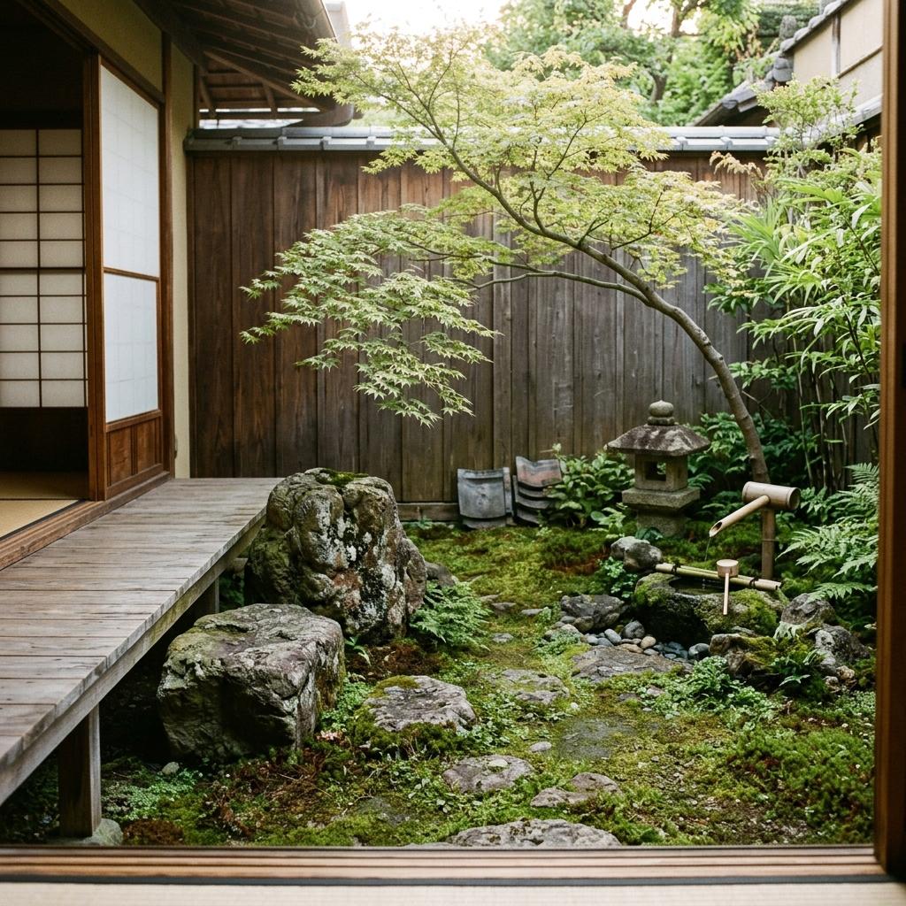 The Peaceful Essence Of A Minimalist Japandi Garden Space