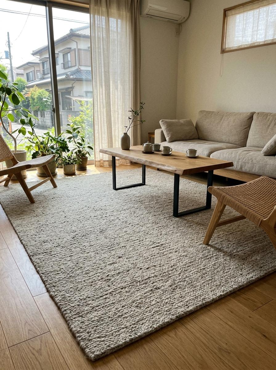 The Perfect Rugs For A Cozy Japandi Living Area