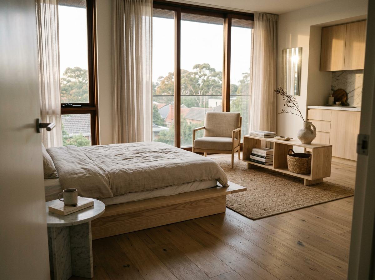 This Light Filled Studio Features Japandi Interior Design