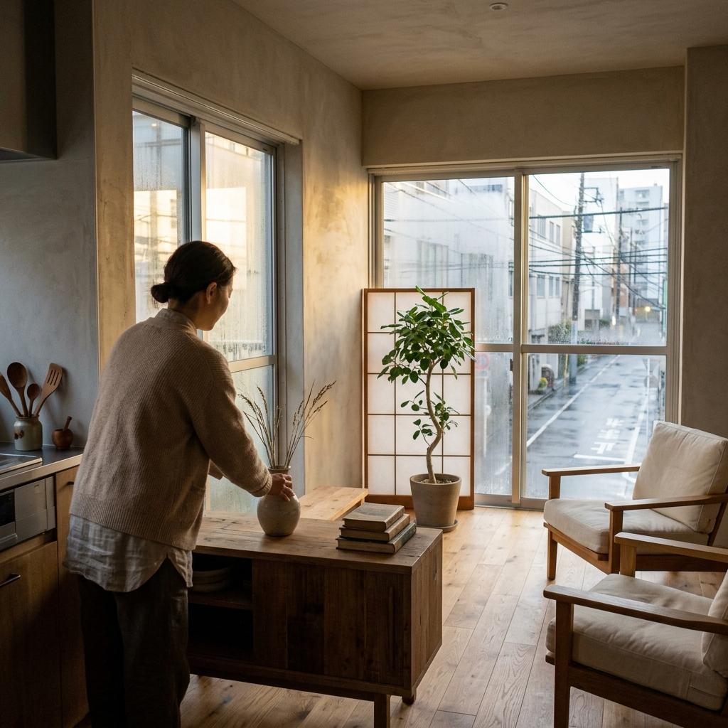 This Sustainable Apartment Showcases Japandi Interior Design