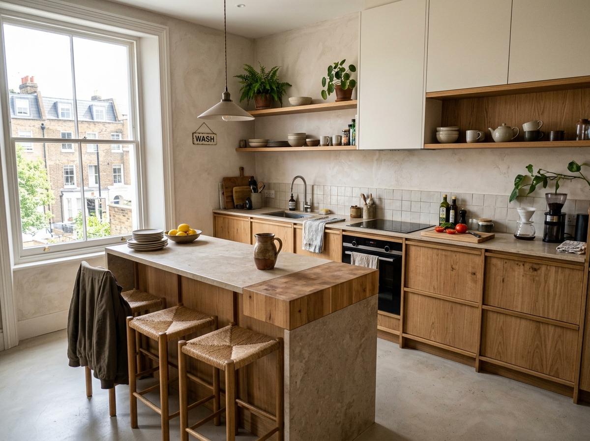 This Urban Apartment Boasts A Modern Japandi Kitchen