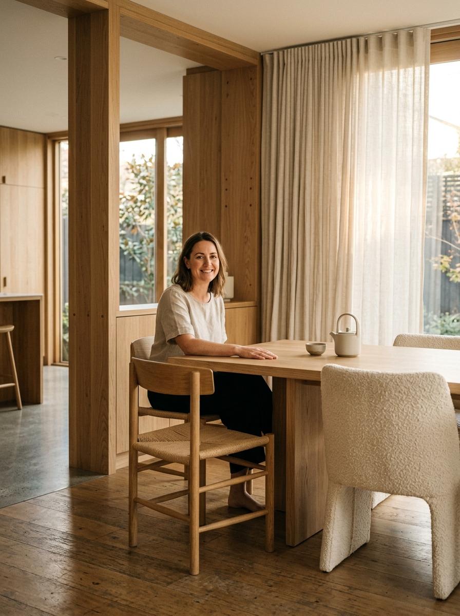 Timber And Textiles In A Refined Japandi Home