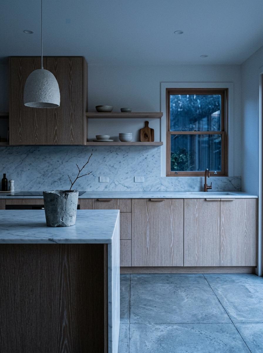 Timeless Aesthetics Of A Neutral Japandi Kitchen Layout