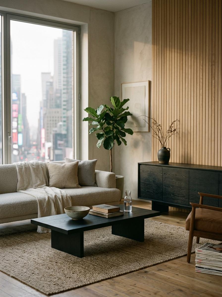 Timeless Appeal Of A Luxury Japandi Living Room Design