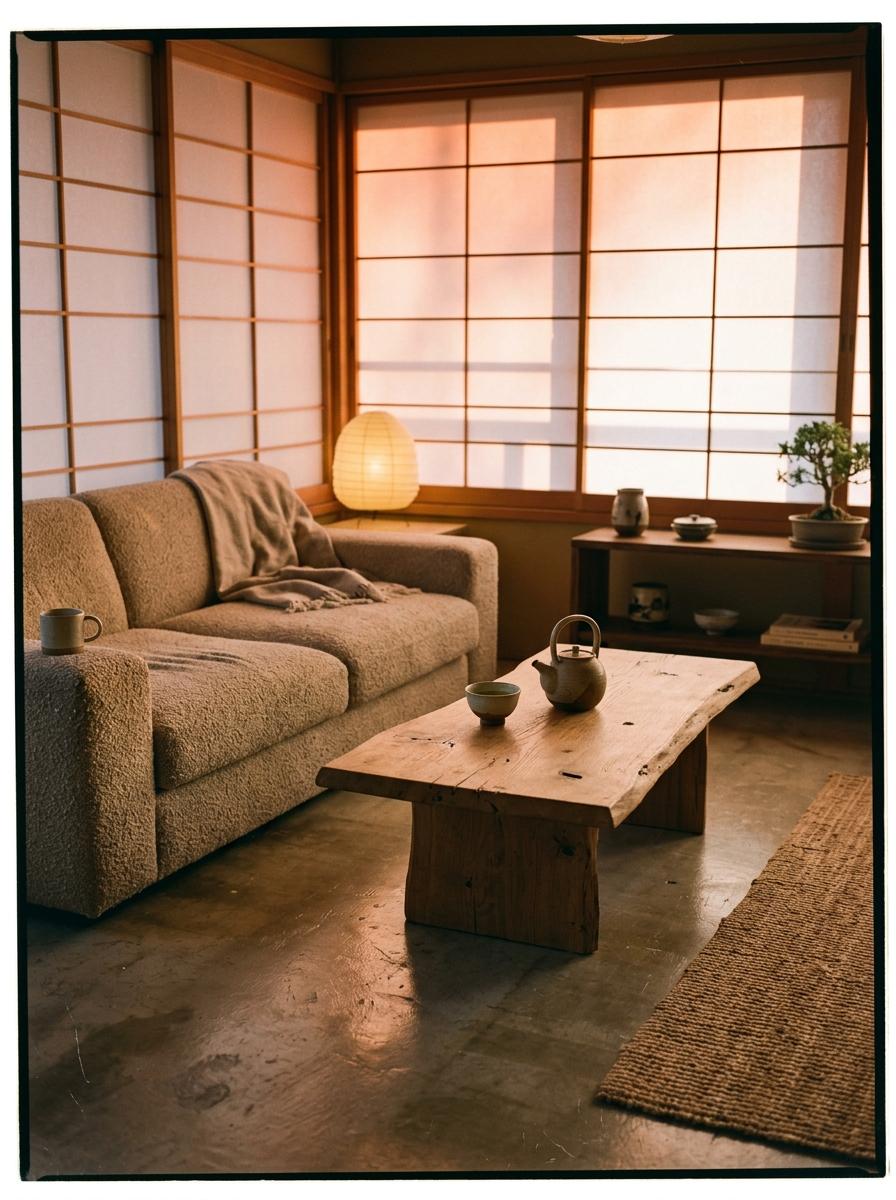 Timeless Beauty Found Within A Quiet Japandi Living Room