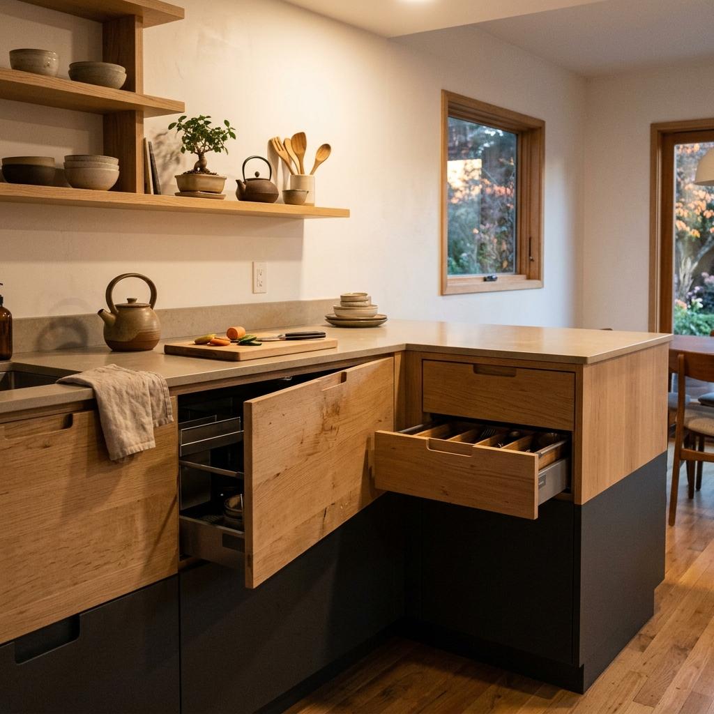 Transform Your Culinary Space With Japandi Cabinetry Style