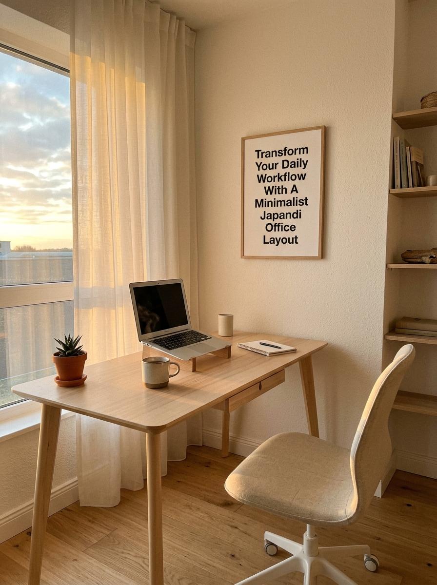 Transform Your Daily Workflow With A Minimalist Japandi Office Layout