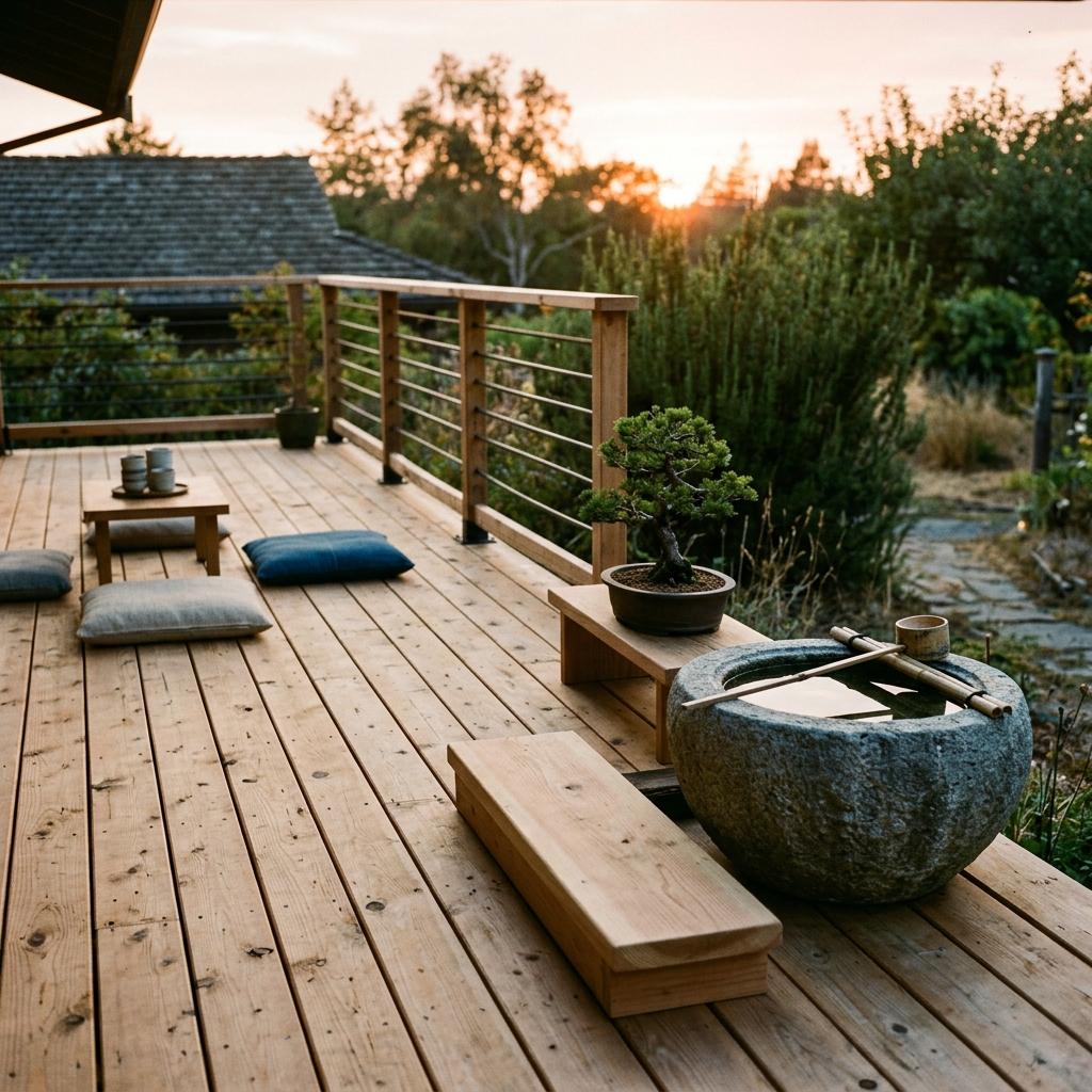 Transform Your Deck Into A Peaceful Japandi Style Space