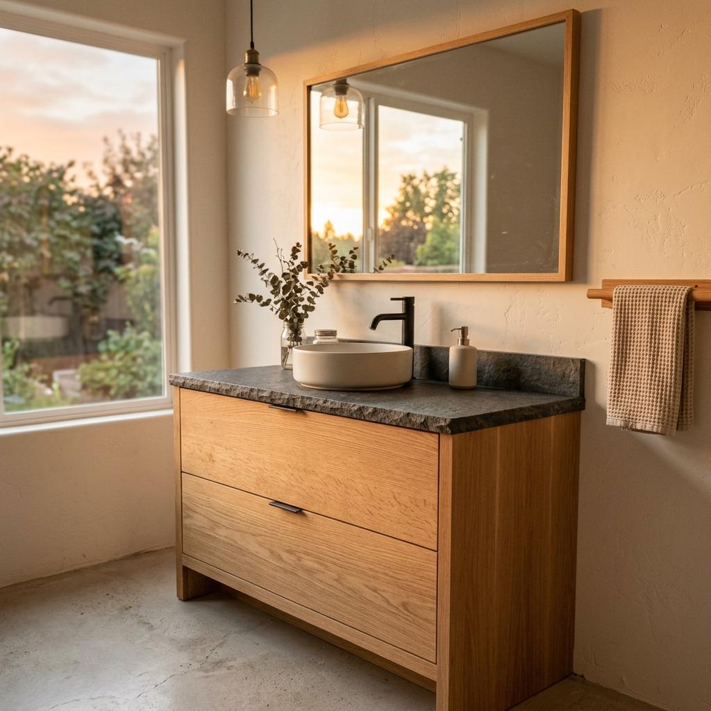 Transform Your Space With A Sleek Japandi Bathroom Vanity