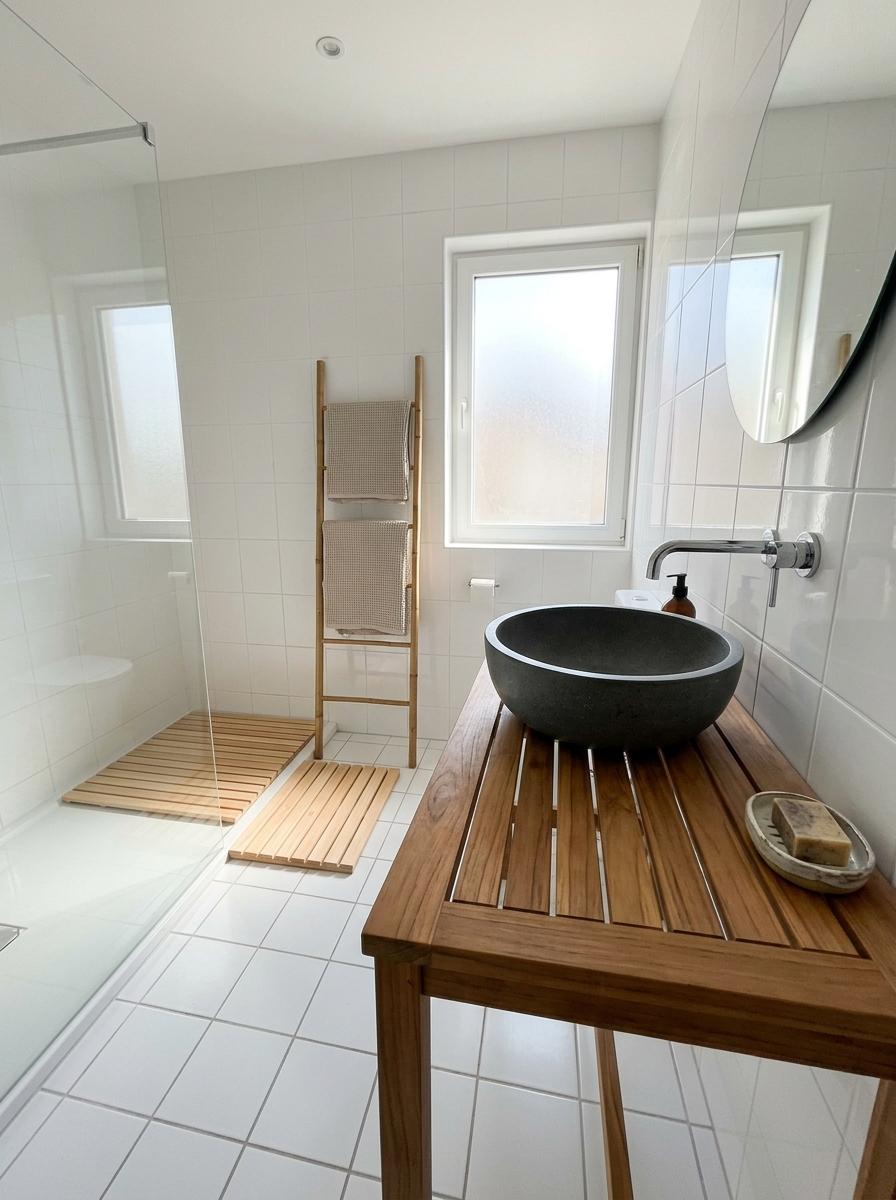Transform Your Wet Room With Japandi Bathroom Wood Accents