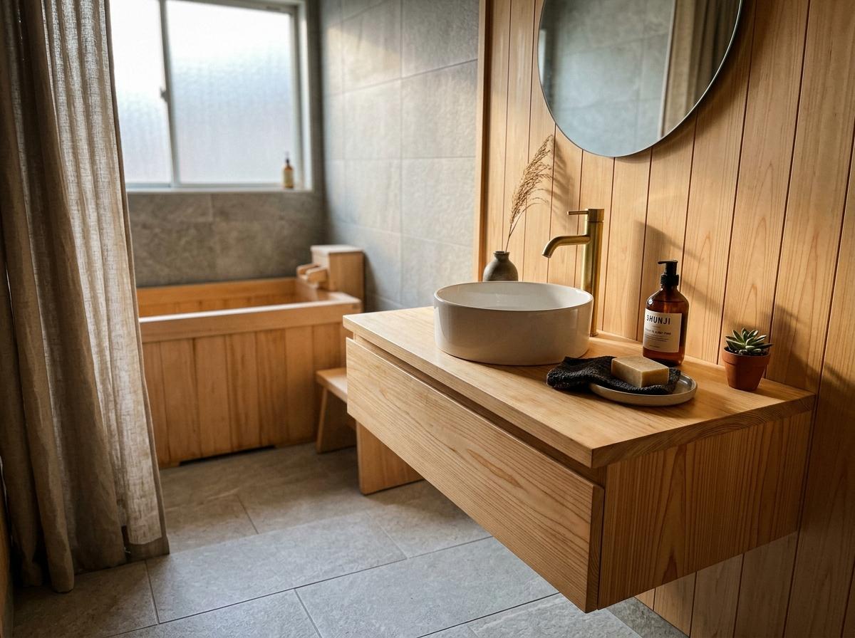 Transforming A Compact Space With Japandi Bathroom Remodel Ideas